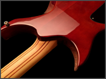 Zerberus Morpheus custom electric guitar neck and back body rear view