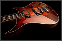Zerberus Morpheus Cinnamon Burst custom electric guitar body contour