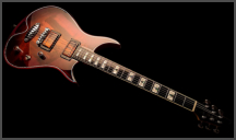 Zerberus Morpheus Cinnamon Burst custom electric guitar full front view